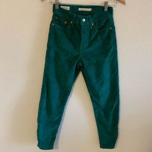 emerald corduroy levi’s